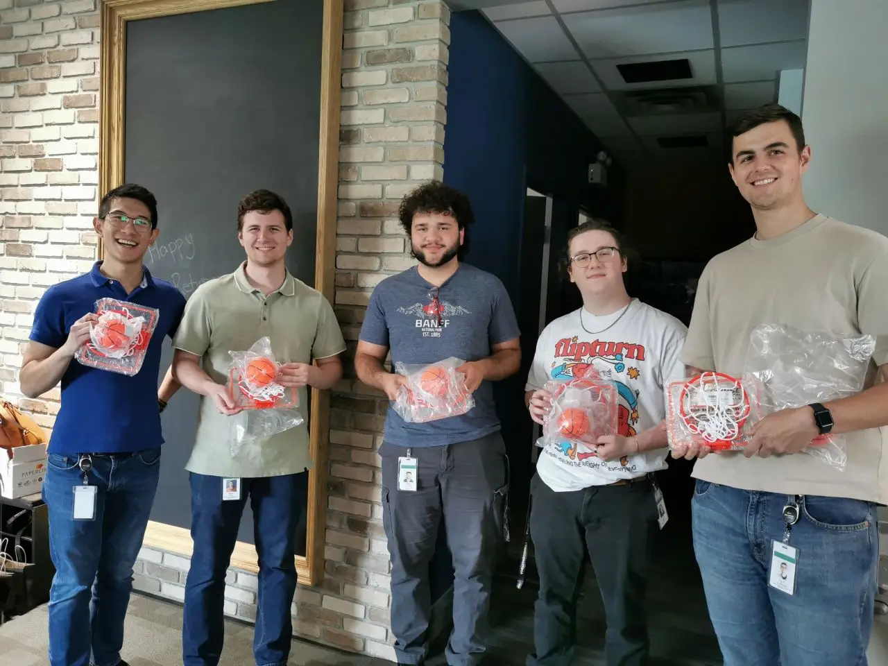 Co-op Students receiving prizes