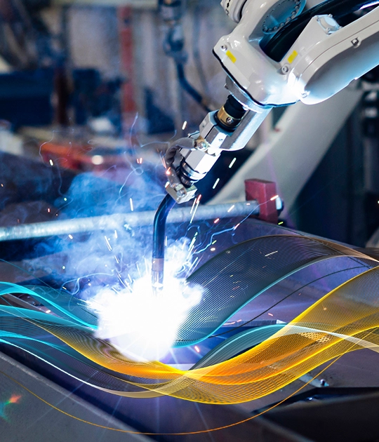 Heavy and light machinery factory automation, robotic arm welding equipment