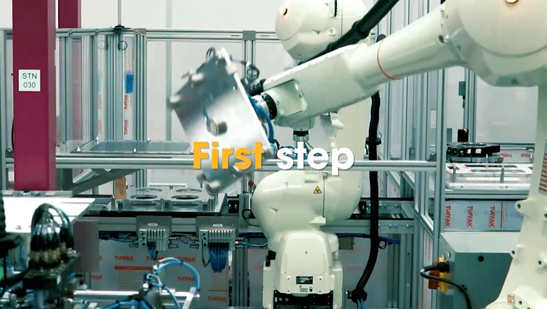 Hydrogen fuel cell production line