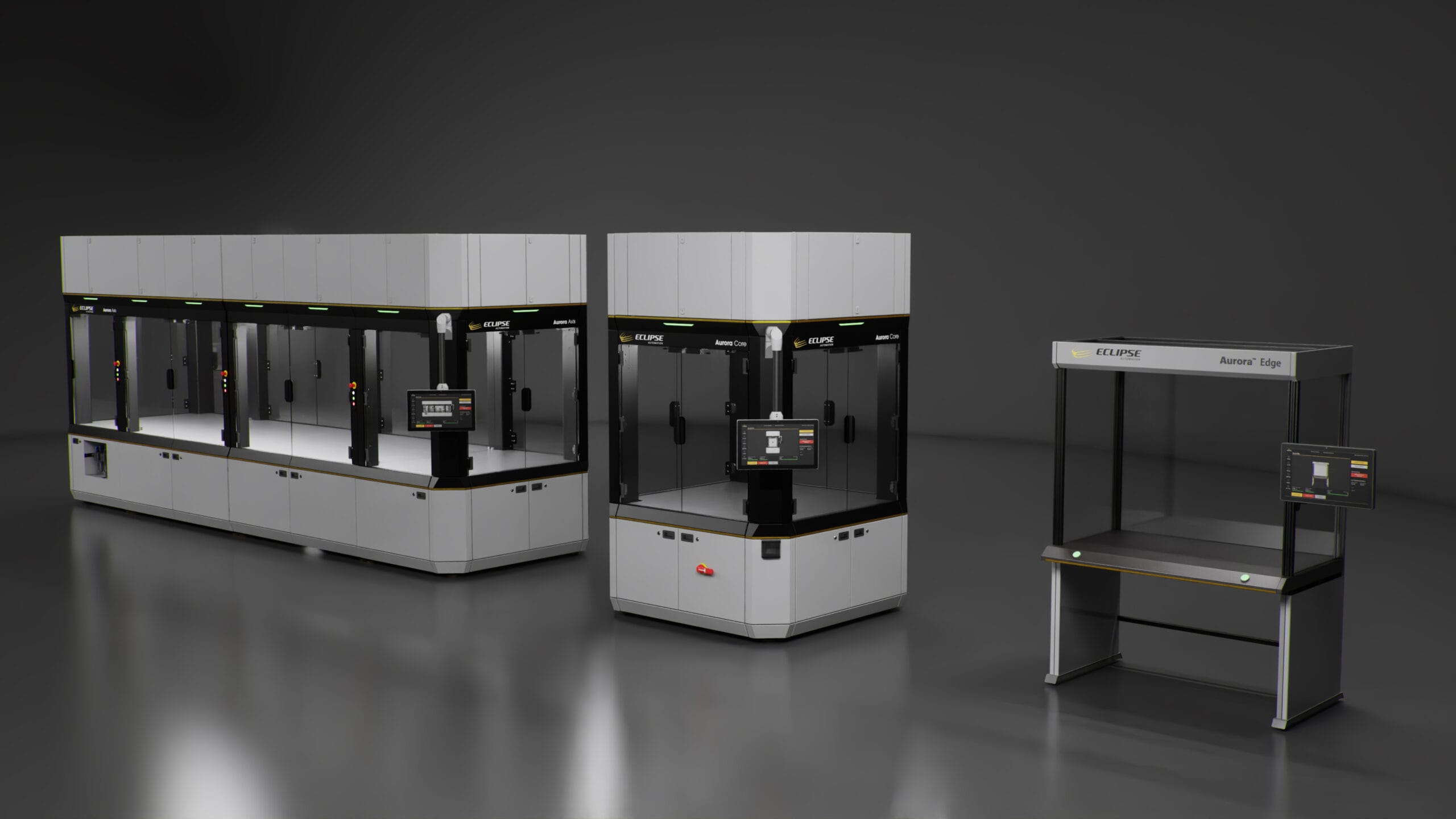 Three modular automation units