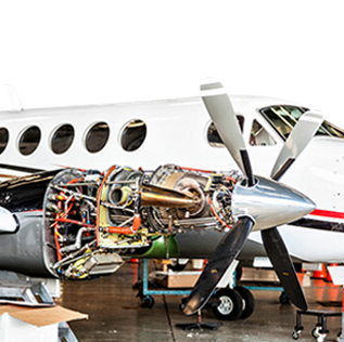 Maintenance on a plane