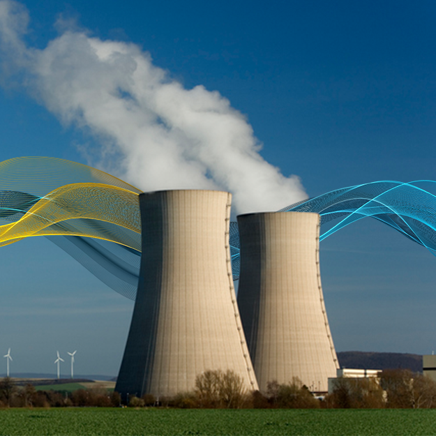 Nuclear energy automation cooling towers