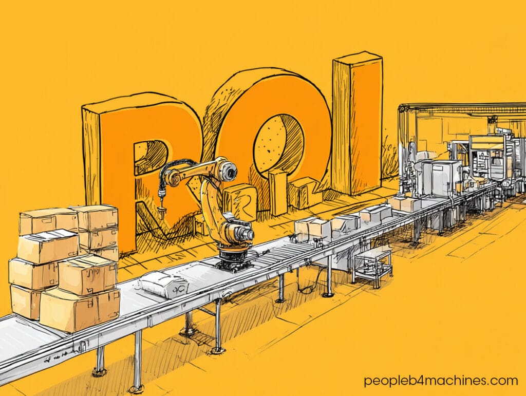 ROI of robotics and manufacturing scene