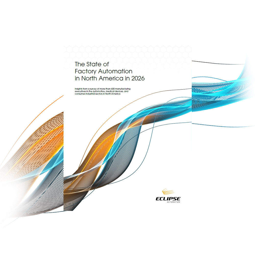 State of factory automation cover with decorative linewave