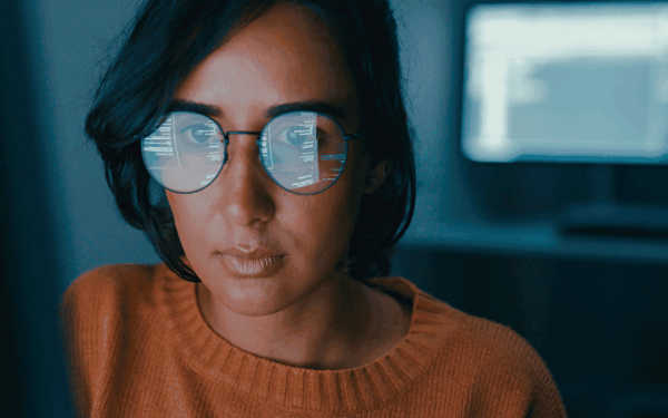 Female ensuring predictive maintenance is done