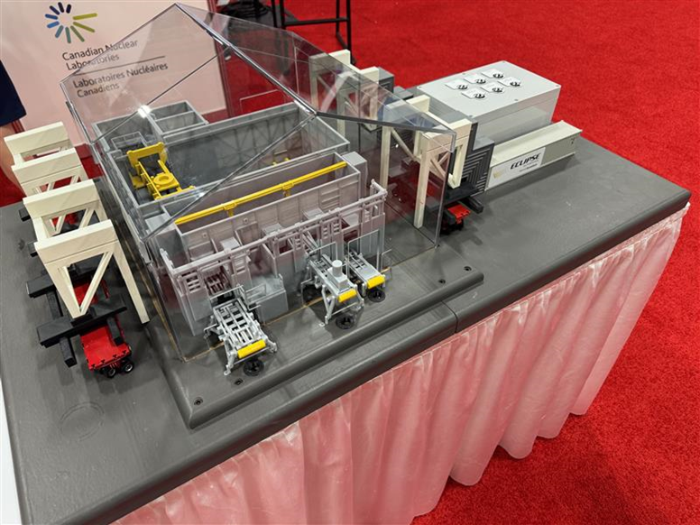 Model of the waste management system created for Whiteshell Laboratories