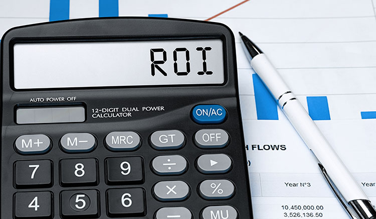 Word ROI on calculator